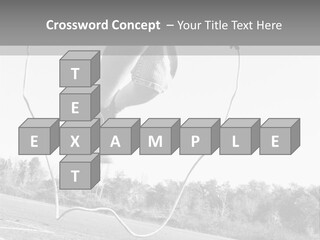 A Person Jumping In The Air With A Jump Rope PowerPoint Template