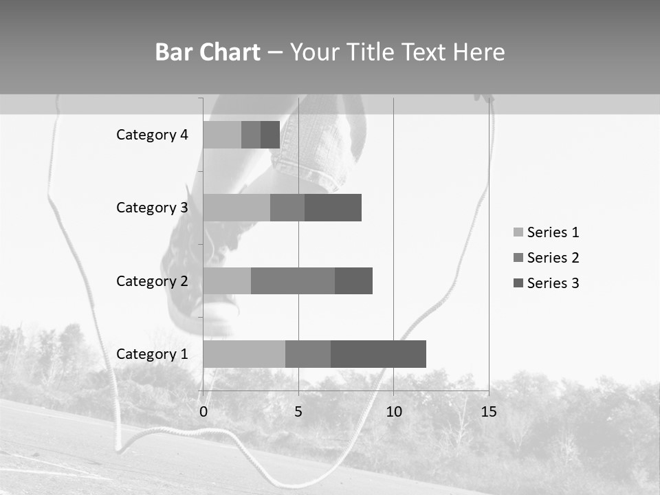 A Person Jumping In The Air With A Jump Rope PowerPoint Template