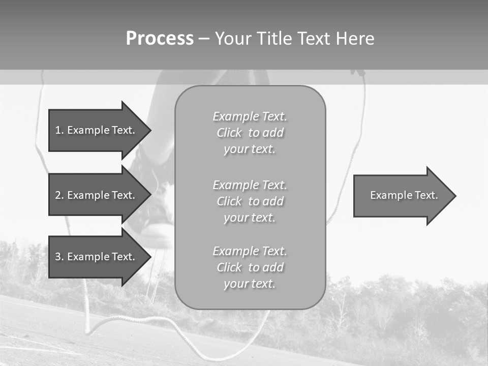 A Person Jumping In The Air With A Jump Rope PowerPoint Template