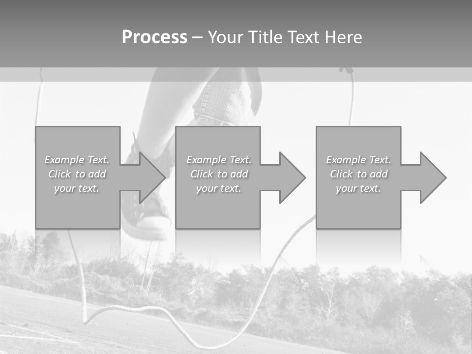 A Person Jumping In The Air With A Jump Rope PowerPoint Template