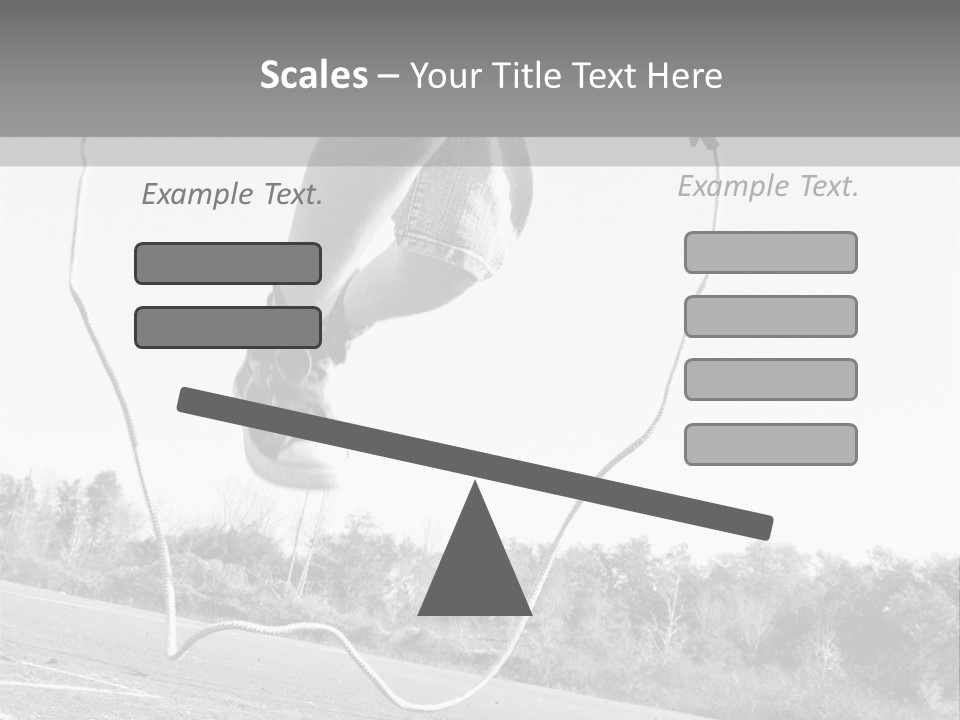 A Person Jumping In The Air With A Jump Rope PowerPoint Template