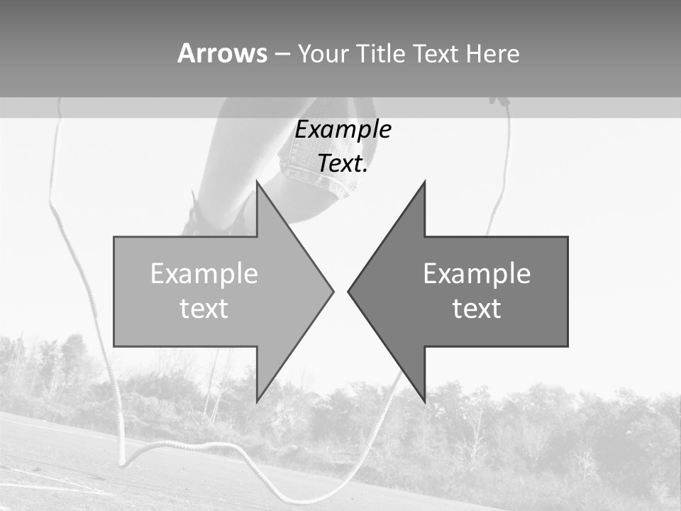 A Person Jumping In The Air With A Jump Rope PowerPoint Template