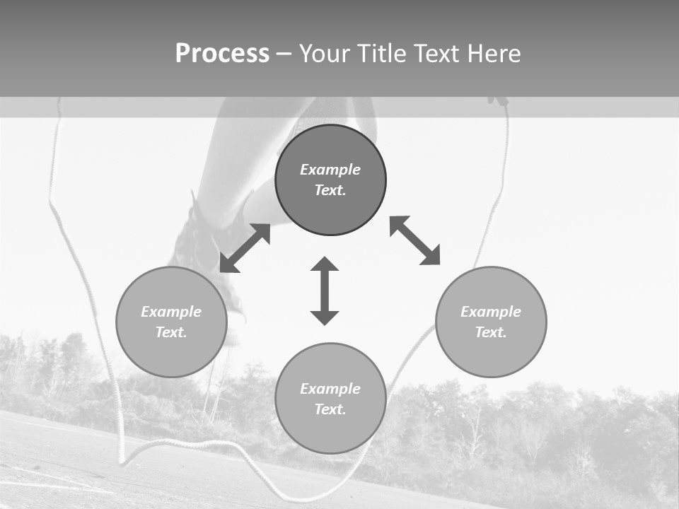 A Person Jumping In The Air With A Jump Rope PowerPoint Template