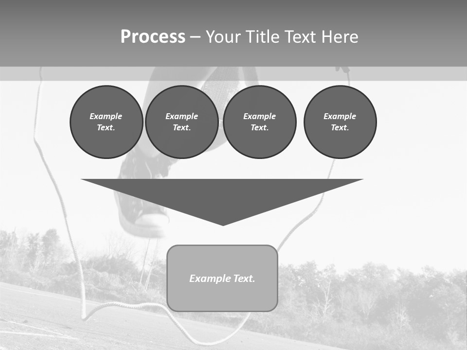 A Person Jumping In The Air With A Jump Rope PowerPoint Template