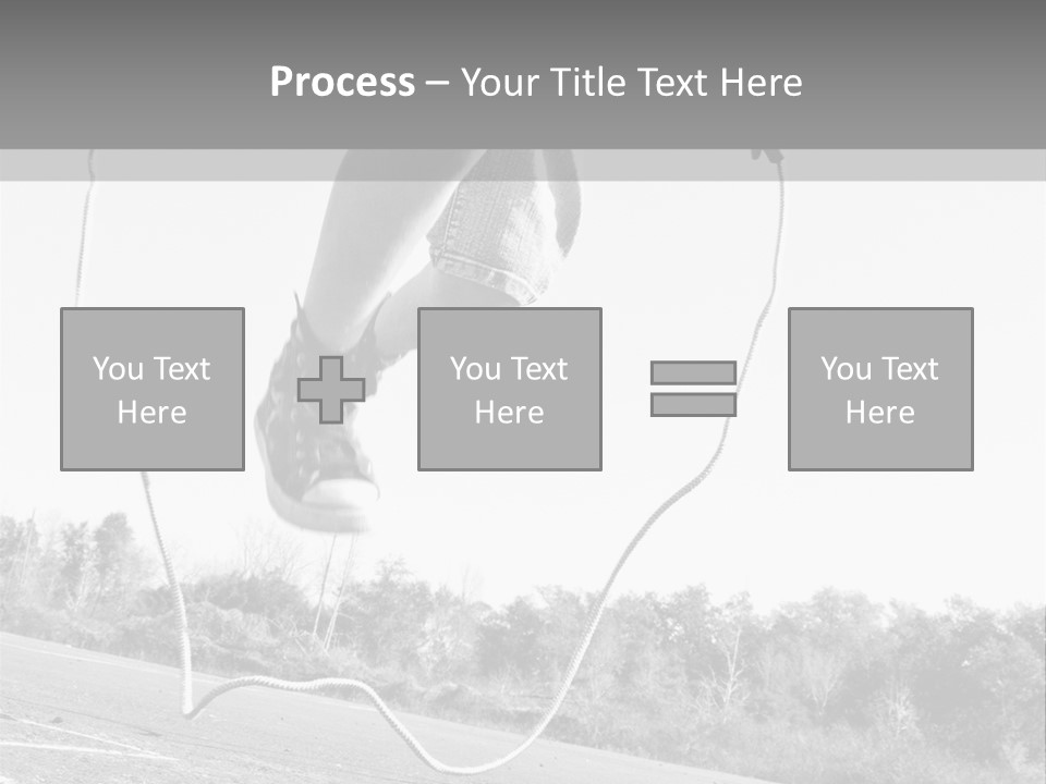 A Person Jumping In The Air With A Jump Rope PowerPoint Template