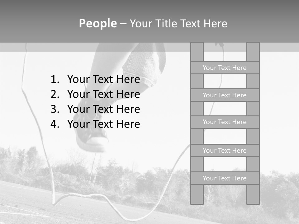 A Person Jumping In The Air With A Jump Rope PowerPoint Template