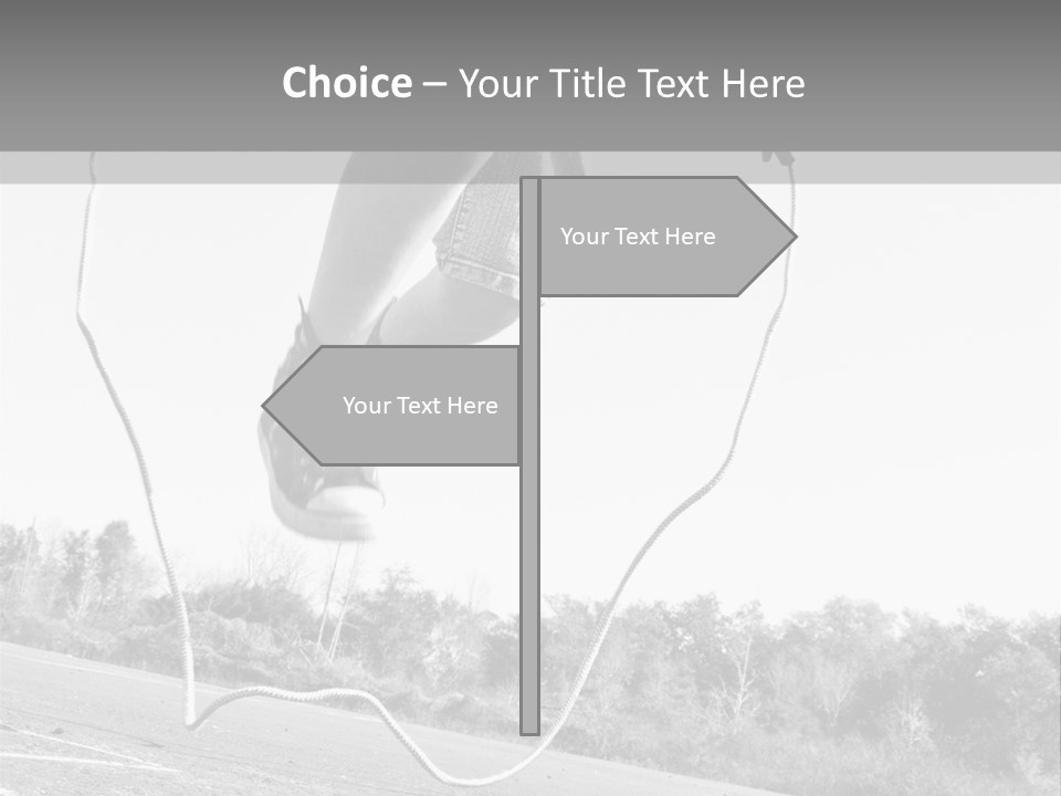 A Person Jumping In The Air With A Jump Rope PowerPoint Template