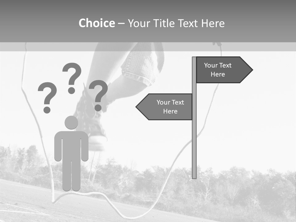 A Person Jumping In The Air With A Jump Rope PowerPoint Template