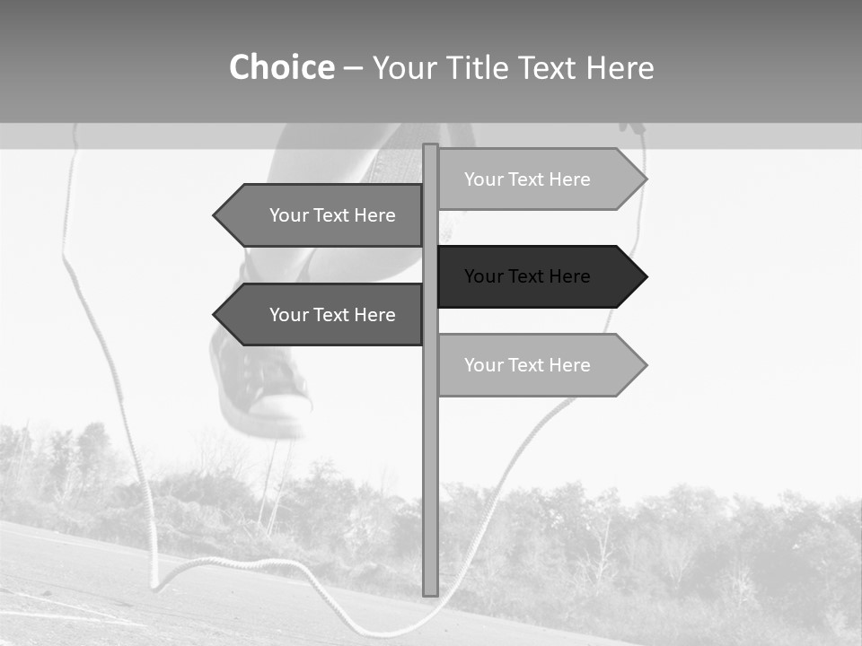 A Person Jumping In The Air With A Jump Rope PowerPoint Template