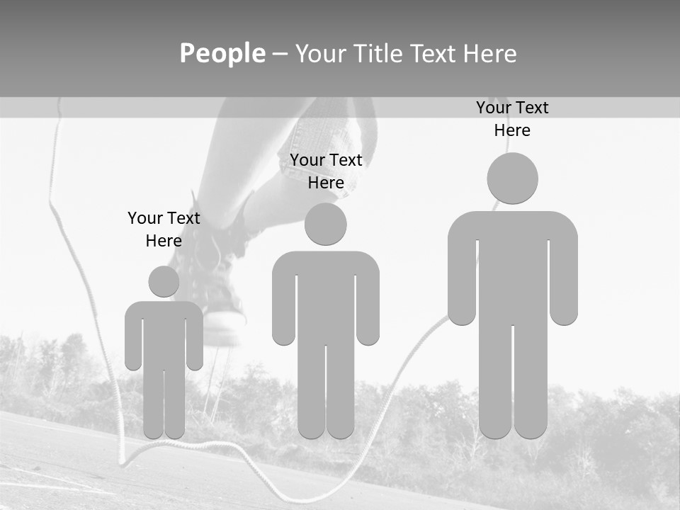 A Person Jumping In The Air With A Jump Rope PowerPoint Template