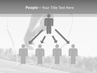 A Person Jumping In The Air With A Jump Rope PowerPoint Template