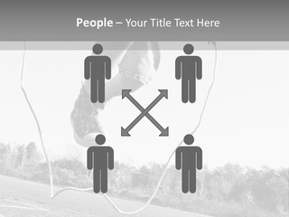 A Person Jumping In The Air With A Jump Rope PowerPoint Template