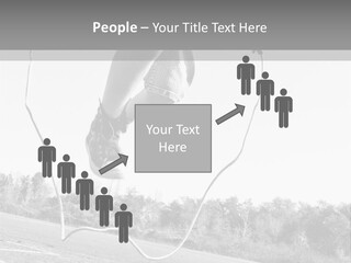 A Person Jumping In The Air With A Jump Rope PowerPoint Template