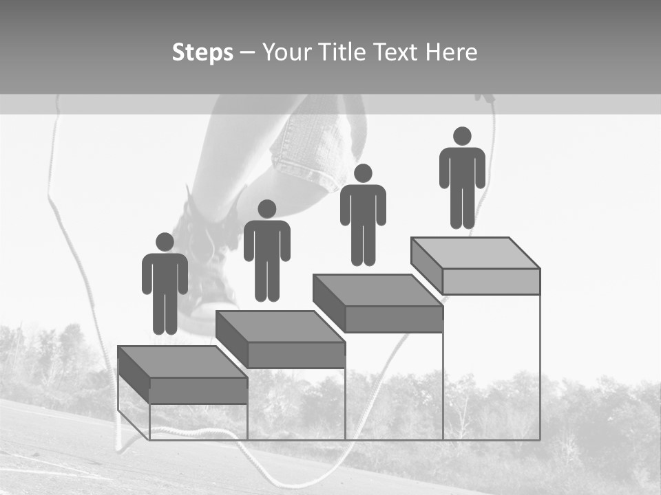 A Person Jumping In The Air With A Jump Rope PowerPoint Template