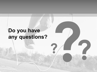 A Person Jumping In The Air With A Jump Rope PowerPoint Template