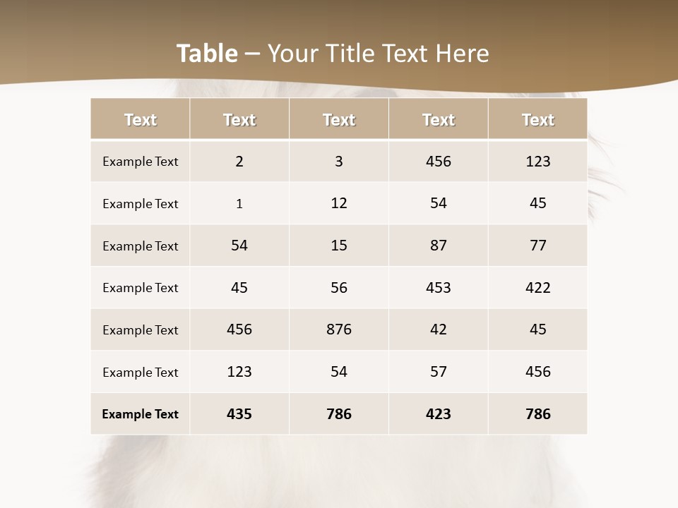 A White And Brown Dog Sitting On Top Of A White Floor PowerPoint Template