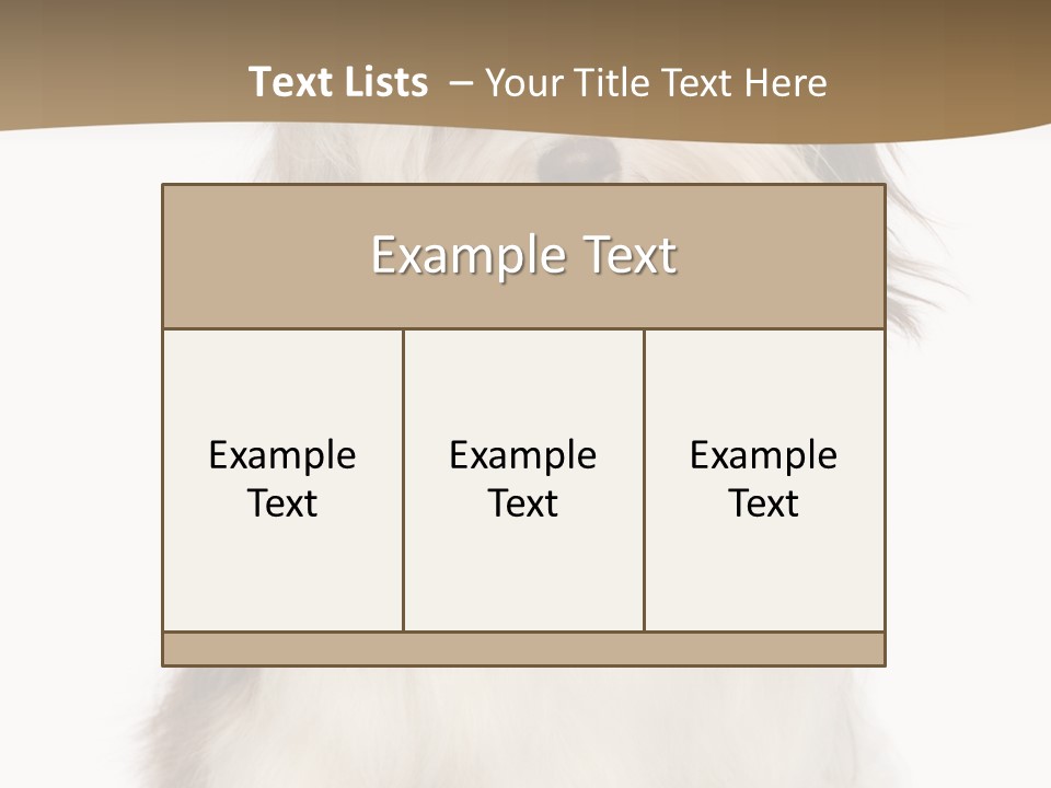 A White And Brown Dog Sitting On Top Of A White Floor PowerPoint Template