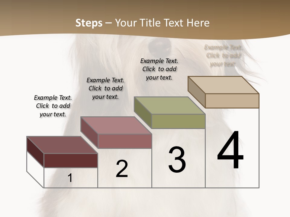 A White And Brown Dog Sitting On Top Of A White Floor PowerPoint Template