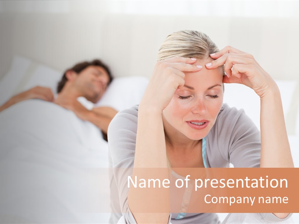 Woman Looking Blouse PowerPoint Template