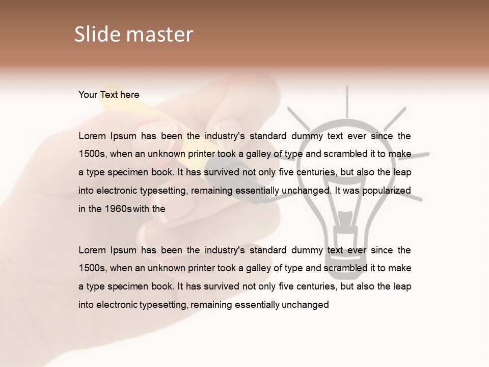 Drawing Image Imagination PowerPoint Template