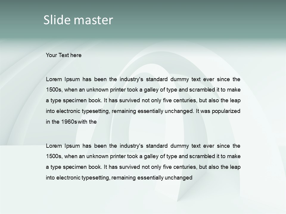 Wall Architectural Background PowerPoint Template