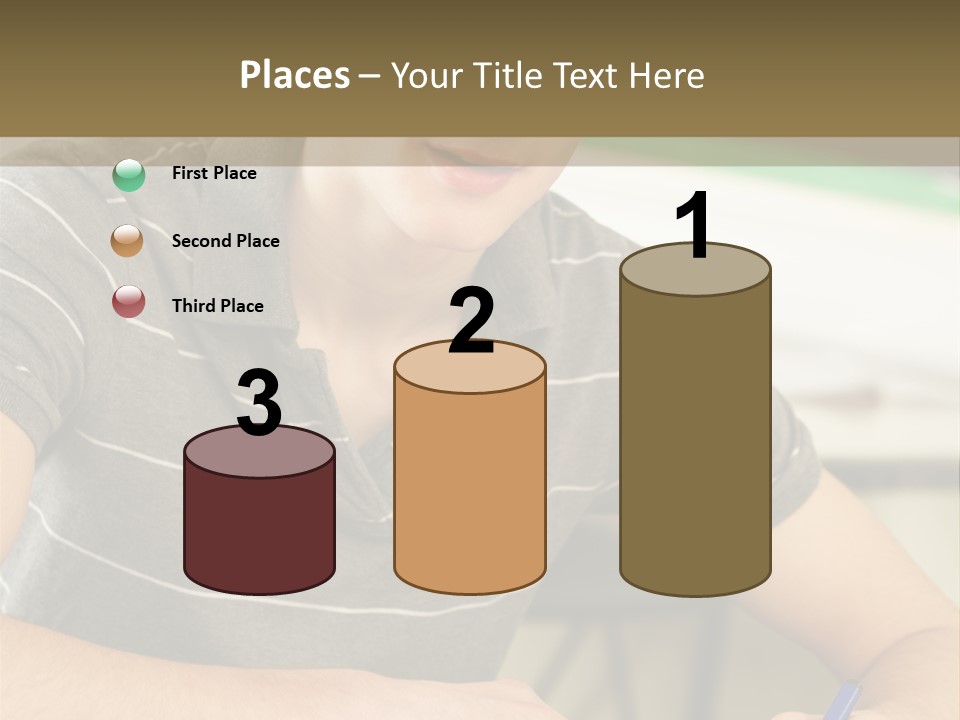 Teenager Listening Learning PowerPoint Template