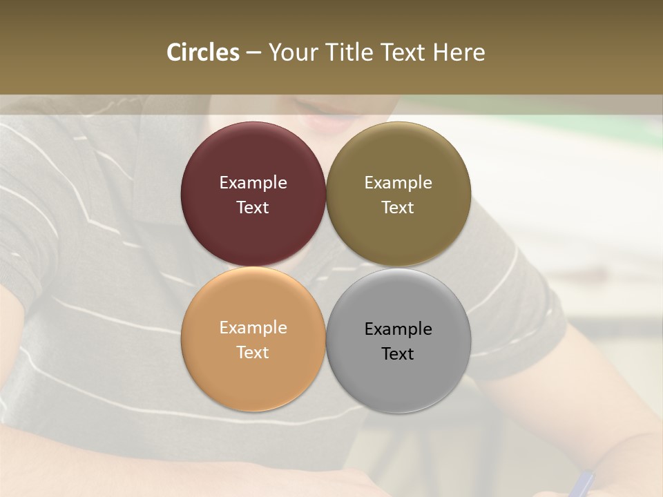 Teenager Listening Learning PowerPoint Template