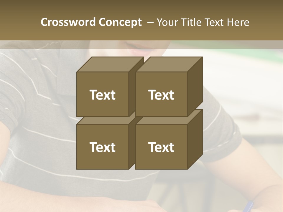 Teenager Listening Learning PowerPoint Template