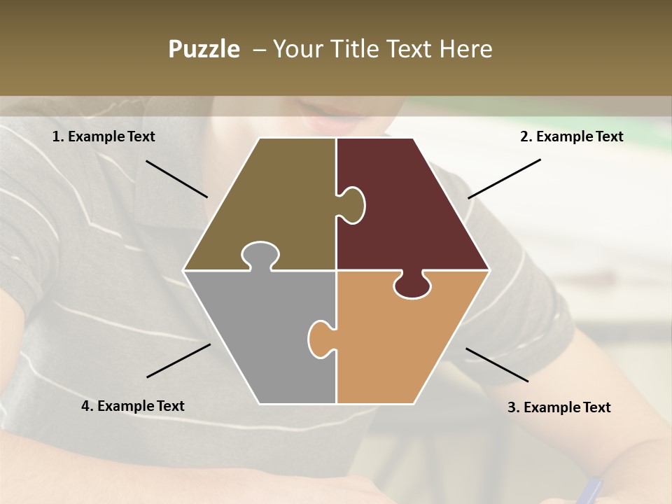 Teenager Listening Learning PowerPoint Template