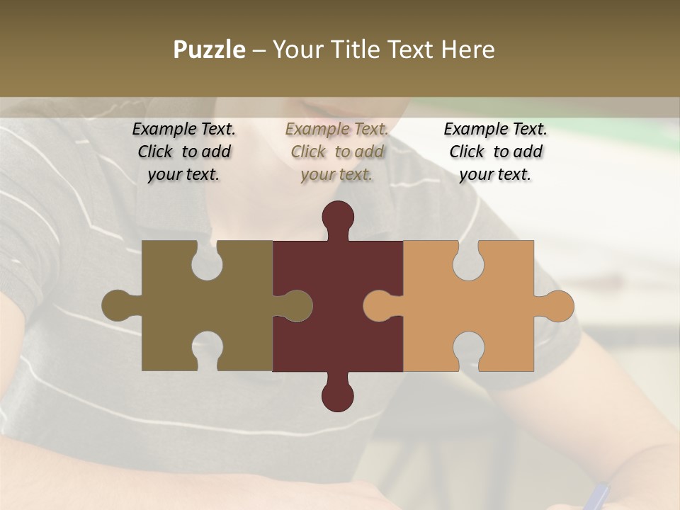 Teenager Listening Learning PowerPoint Template