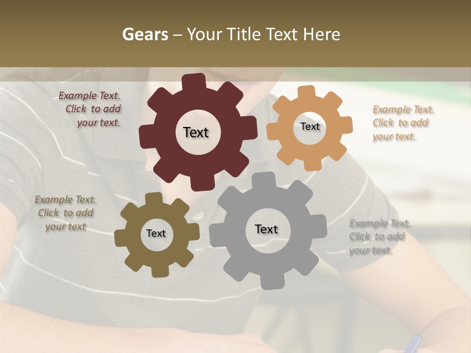 Teenager Listening Learning PowerPoint Template