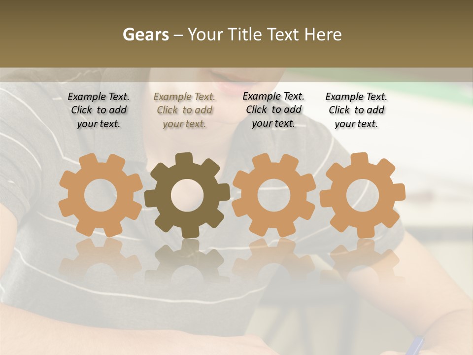 Teenager Listening Learning PowerPoint Template