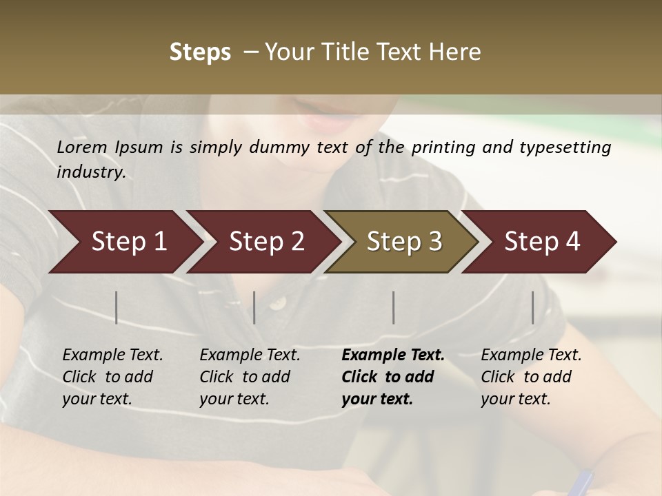 Teenager Listening Learning PowerPoint Template
