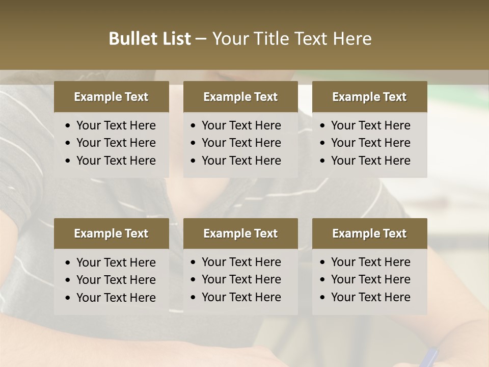 Teenager Listening Learning PowerPoint Template