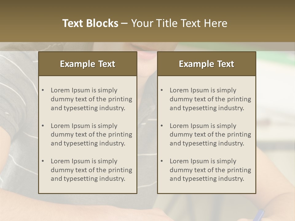 Teenager Listening Learning PowerPoint Template