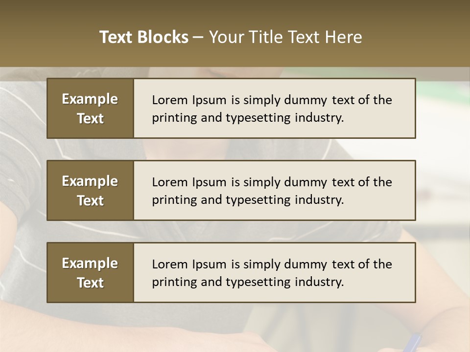 Teenager Listening Learning PowerPoint Template