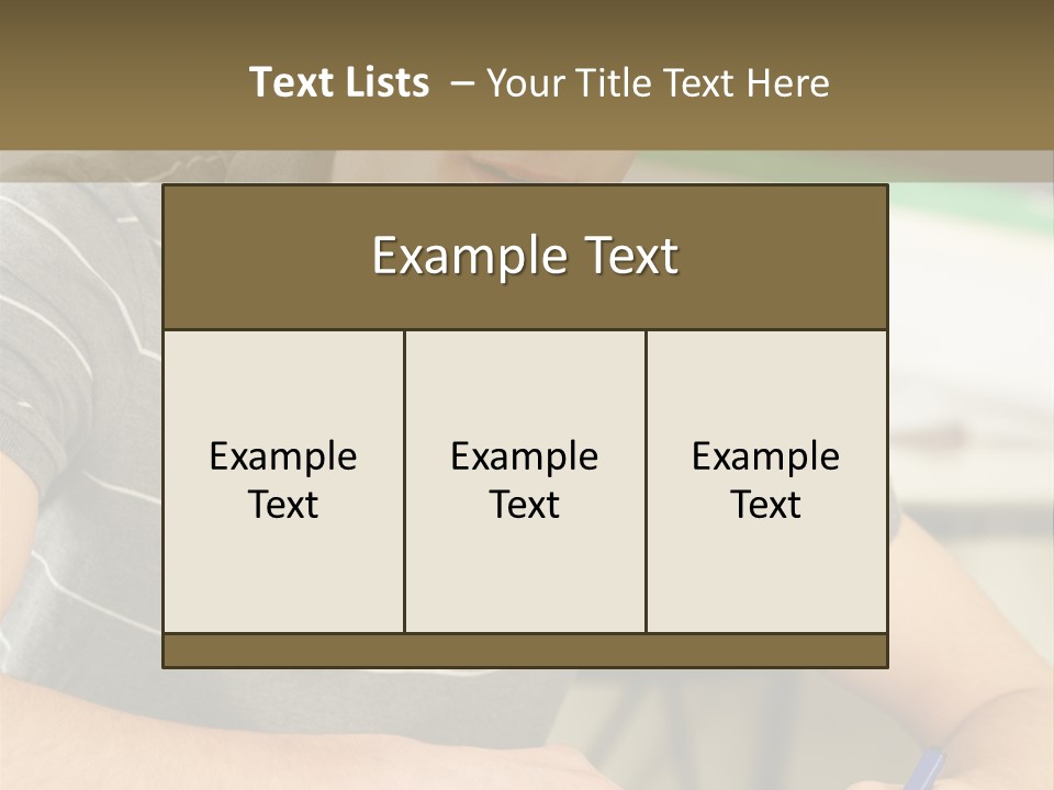 Teenager Listening Learning PowerPoint Template