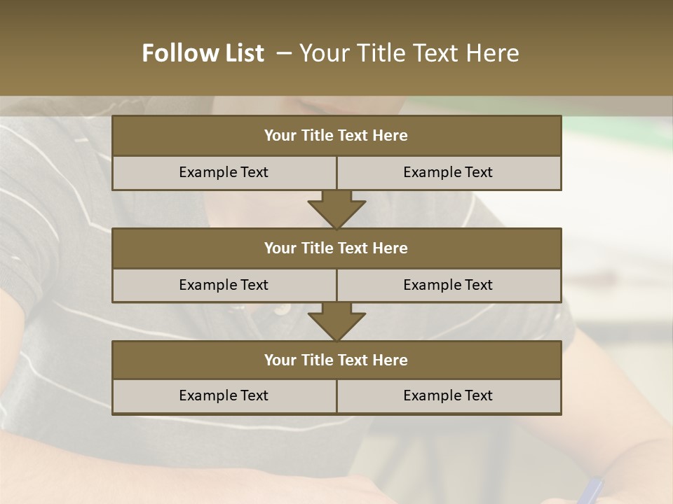 Teenager Listening Learning PowerPoint Template