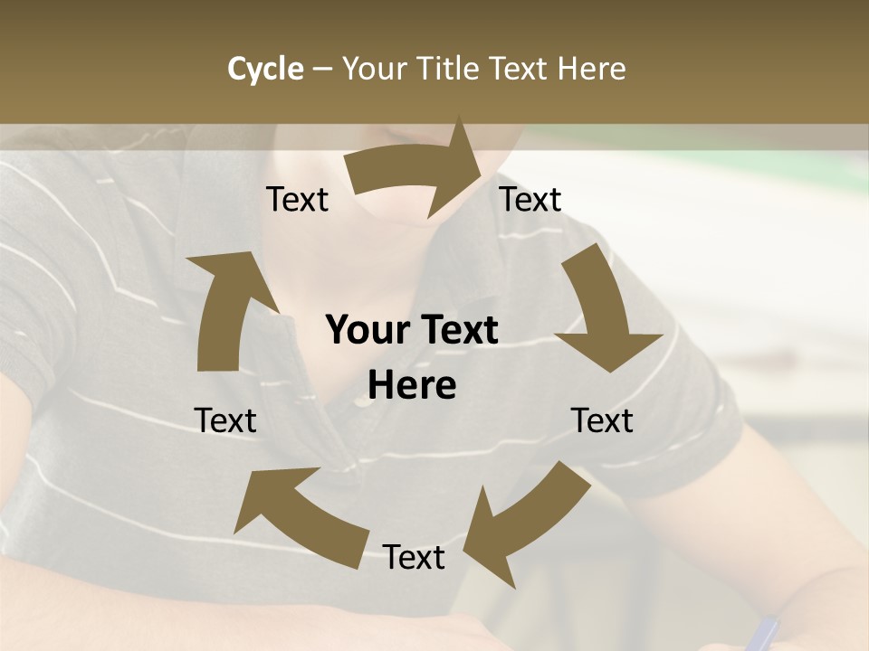 Teenager Listening Learning PowerPoint Template