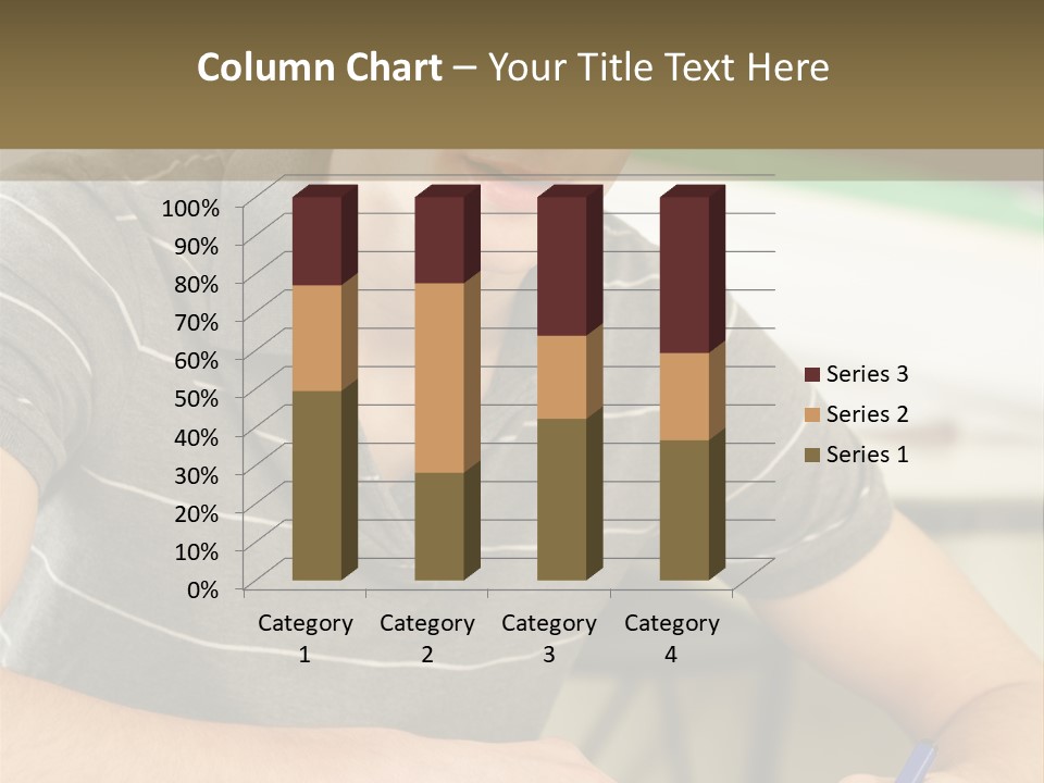 Teenager Listening Learning PowerPoint Template