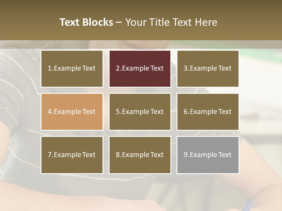 Teenager Listening Learning PowerPoint Template