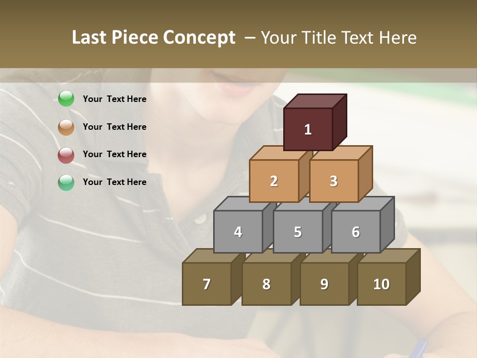 Teenager Listening Learning PowerPoint Template