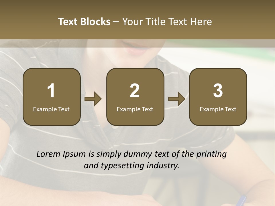 Teenager Listening Learning PowerPoint Template