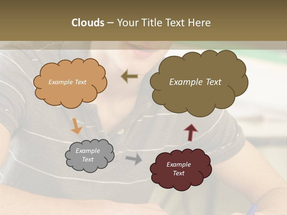 Teenager Listening Learning PowerPoint Template