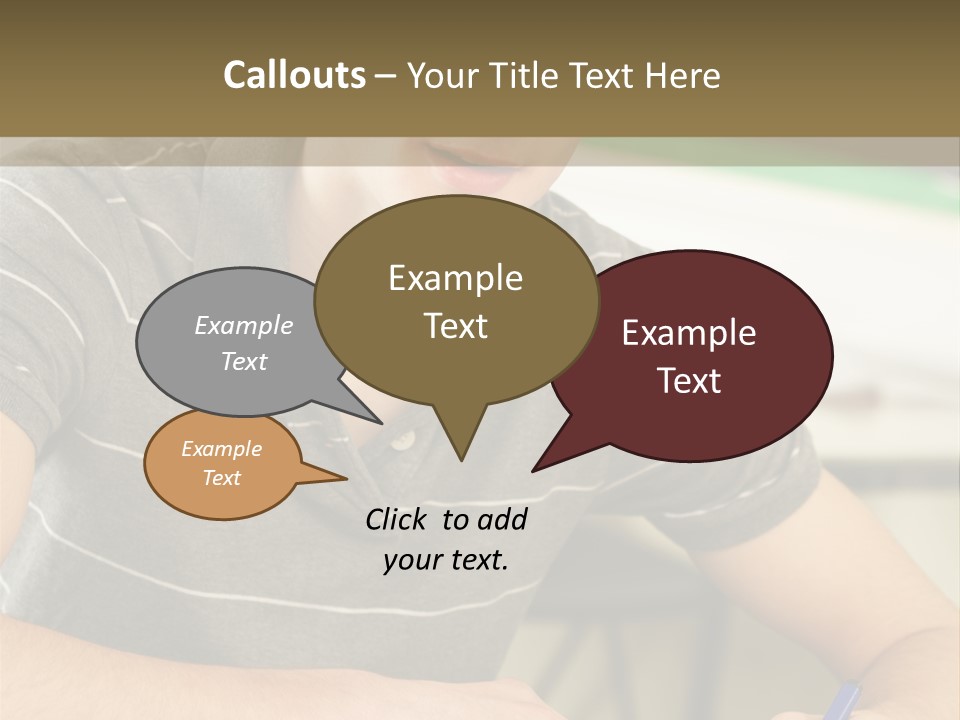 Teenager Listening Learning PowerPoint Template