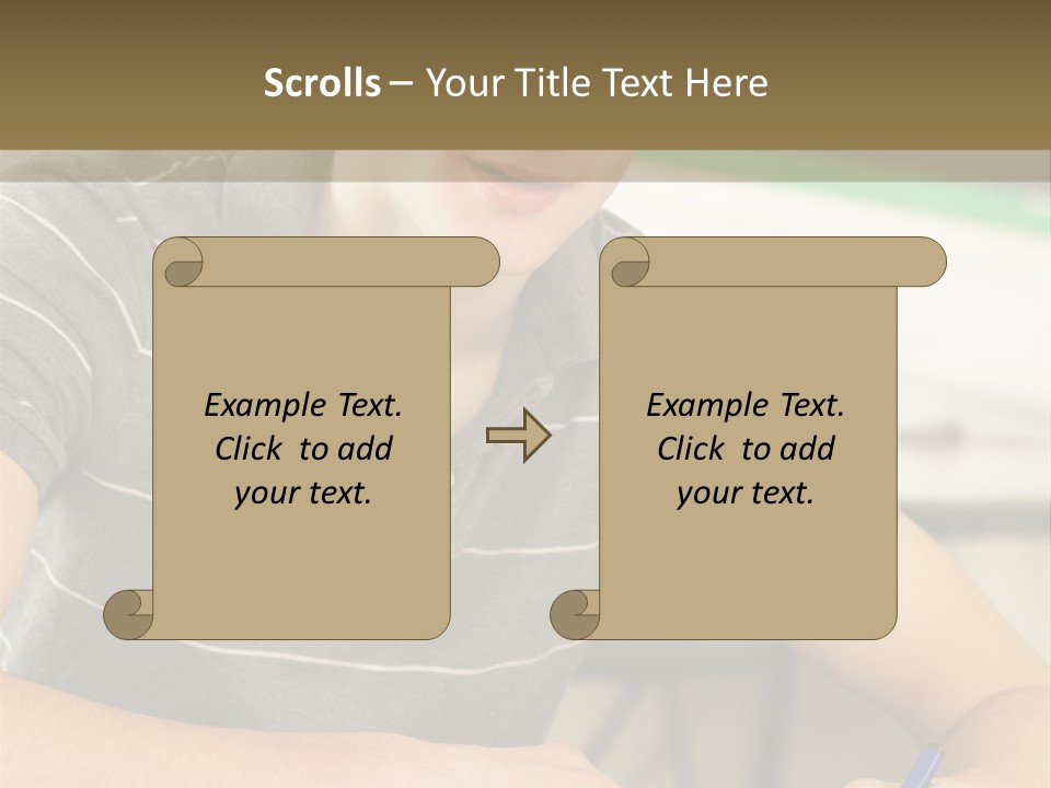 Teenager Listening Learning PowerPoint Template