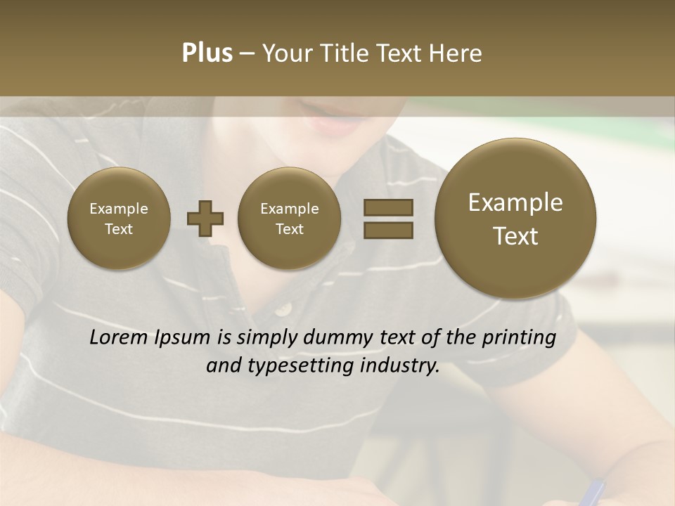 Teenager Listening Learning PowerPoint Template