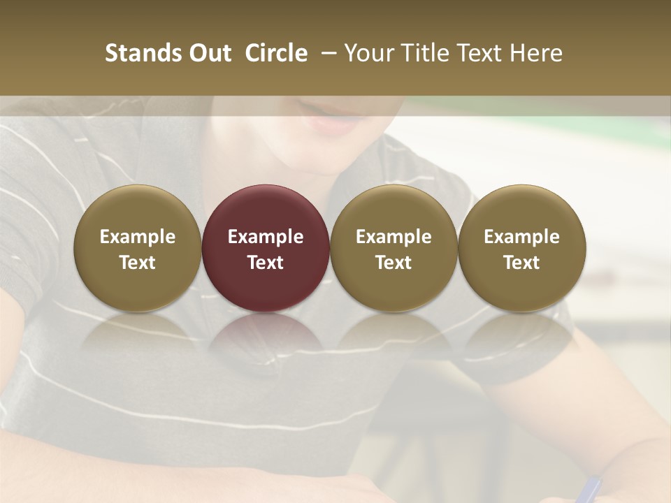 Teenager Listening Learning PowerPoint Template