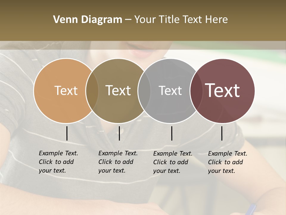 Teenager Listening Learning PowerPoint Template