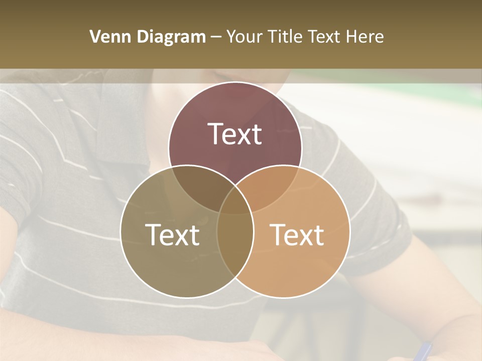 Teenager Listening Learning PowerPoint Template